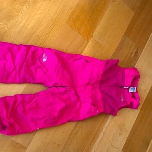 The North Face Ski Bib - size 4T Barely used. In great condition!